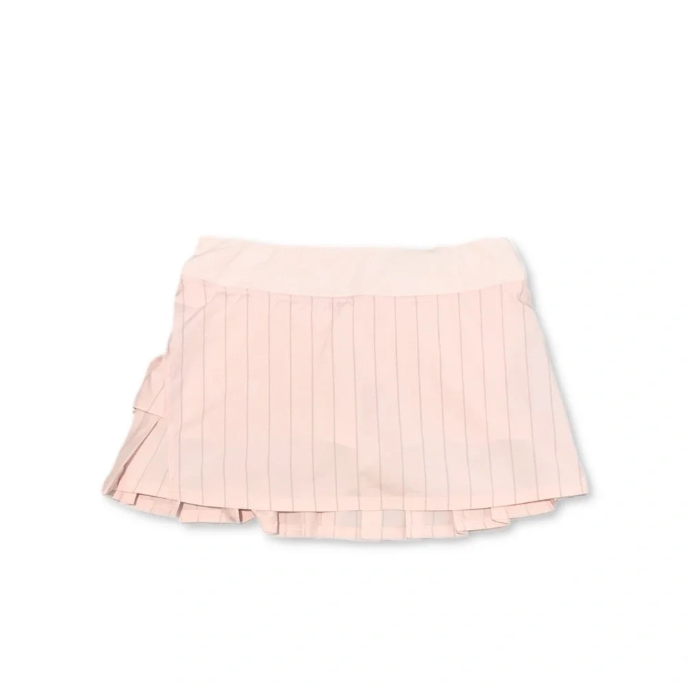 EUC lululemon athletica Light Pink Pleated Tennis Skort with Gray Stripe - Picture 11 of 11